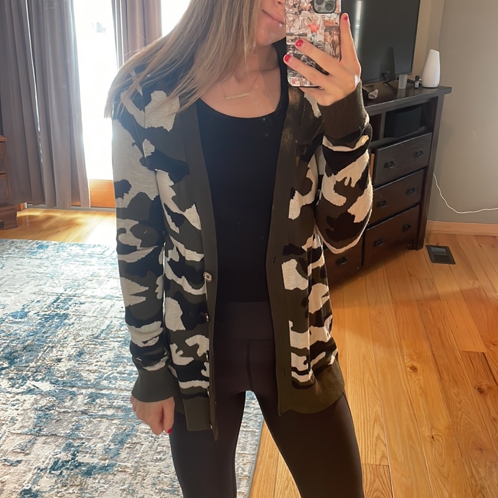 Forever 21 Camo open cardigan